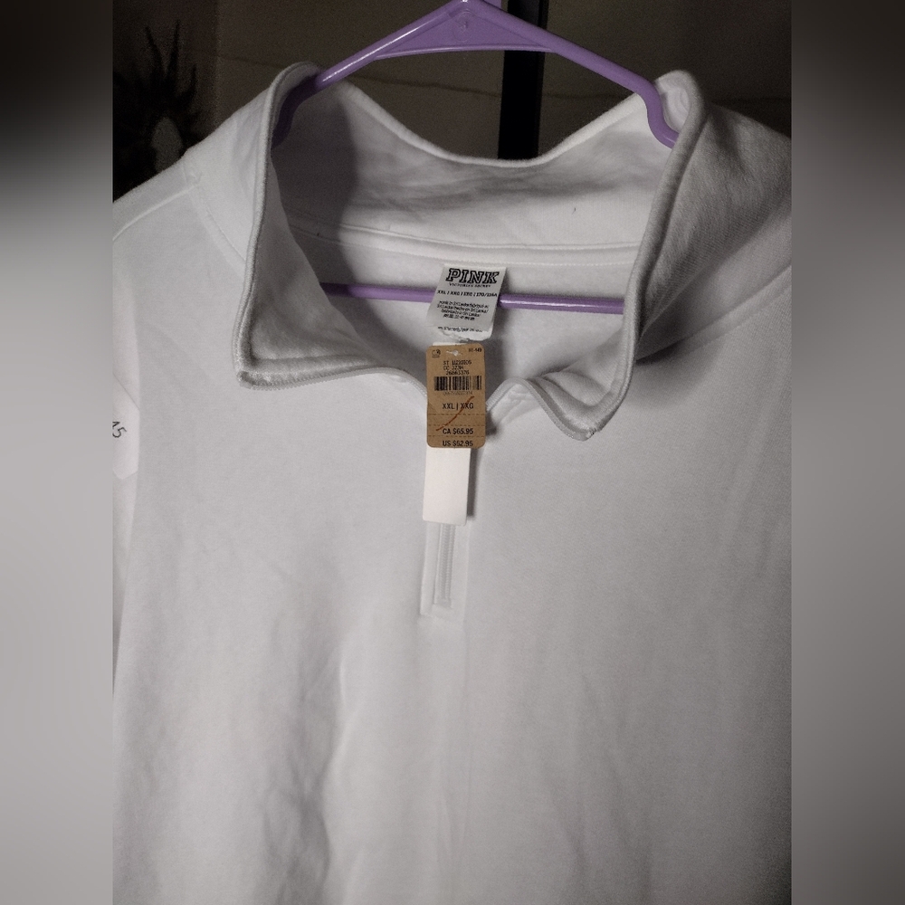 NWT PINK 1,/4 Zip Pull Over XXL
